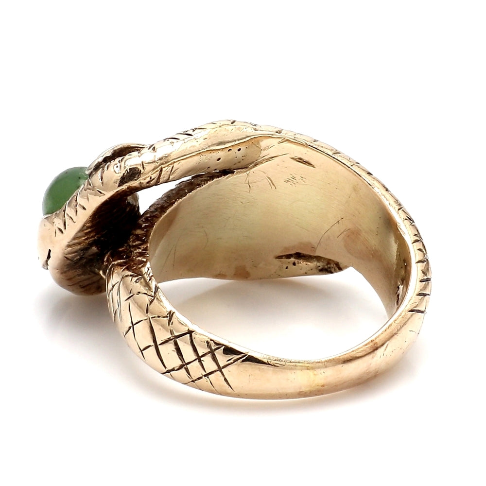 Nephrite Jade, Snake Ring