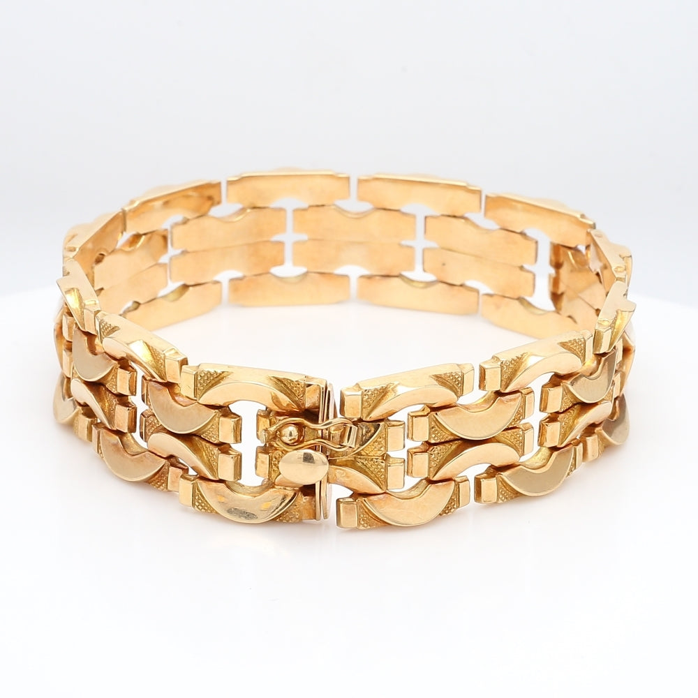 18K Rose Gold Retro Bracelet