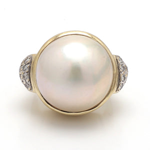 SOLD - 18mm Mabe Pearl Ring