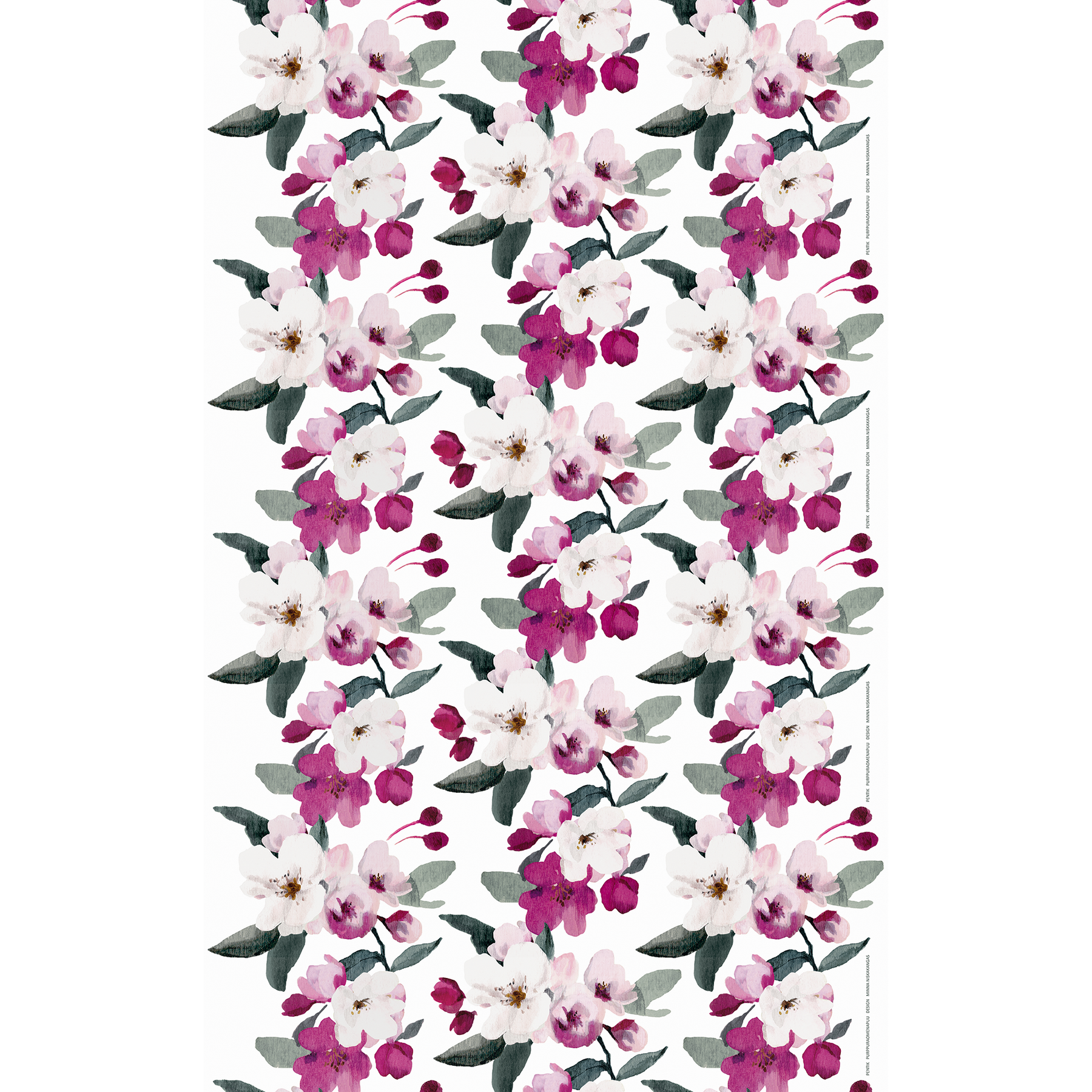 Purppuraomenapuu Fabric, Pink Width 150 cm – PENTIK