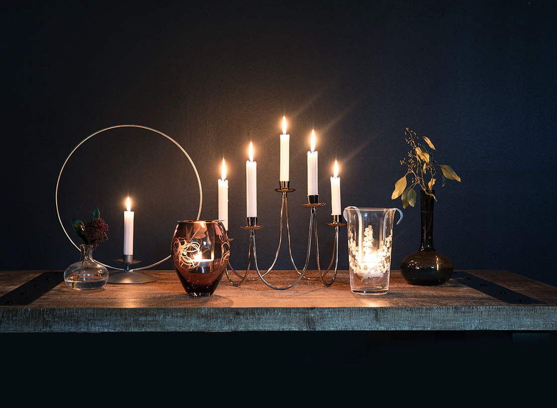 Altto Candelabra for Taper Candles, Silver 35x25x28 cm – PENTIK