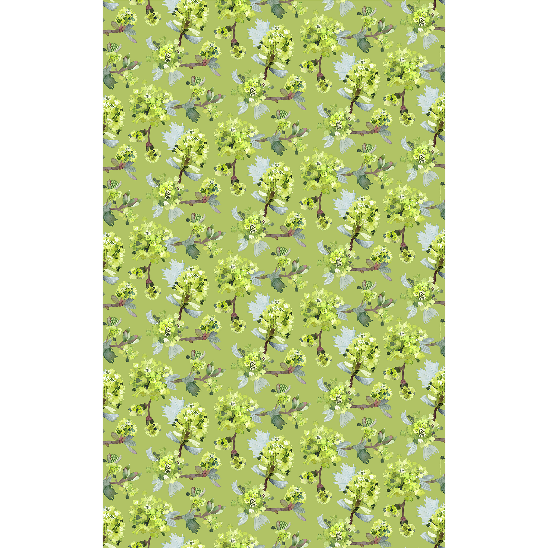 Vaahtera Fabric, Green Width 150 cm – PENTIK