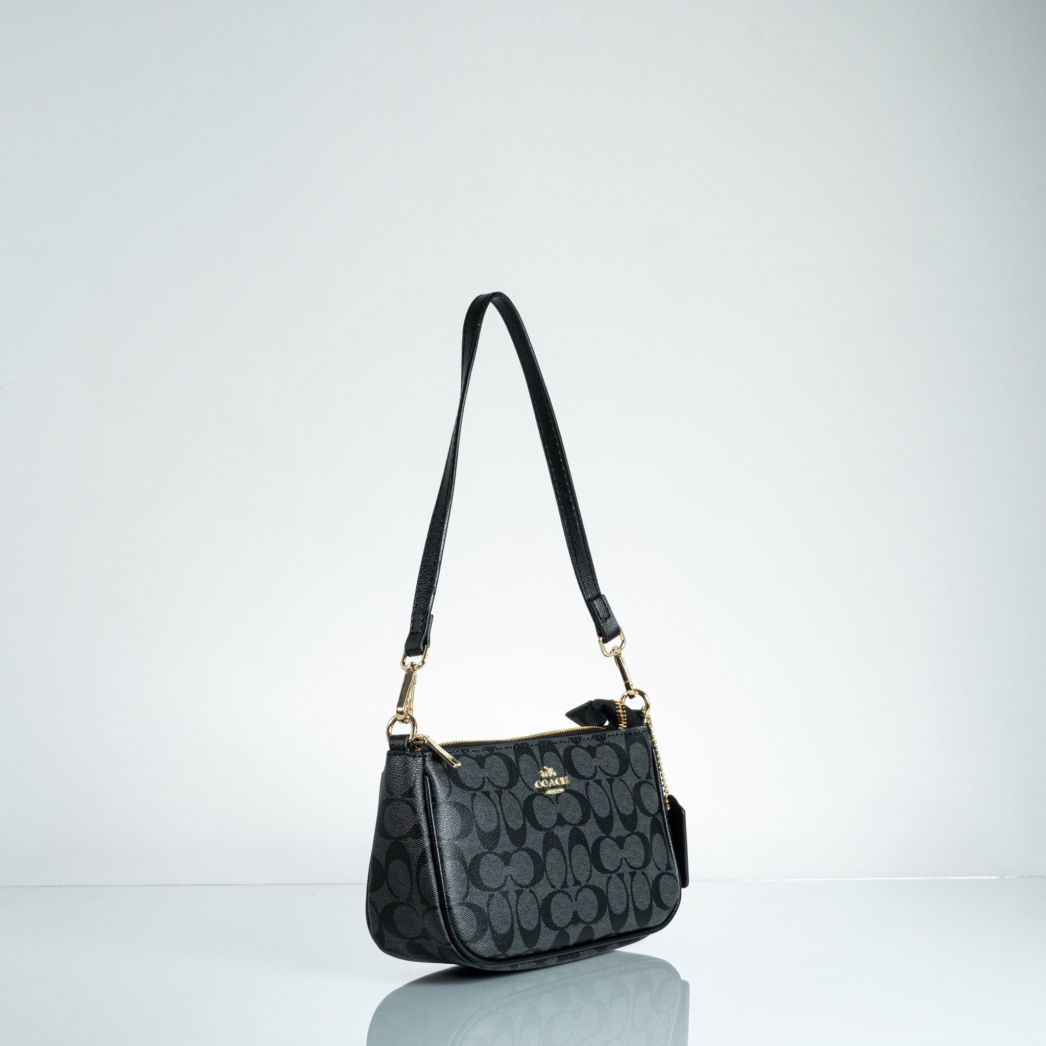 coach messico top handle pouch in signature