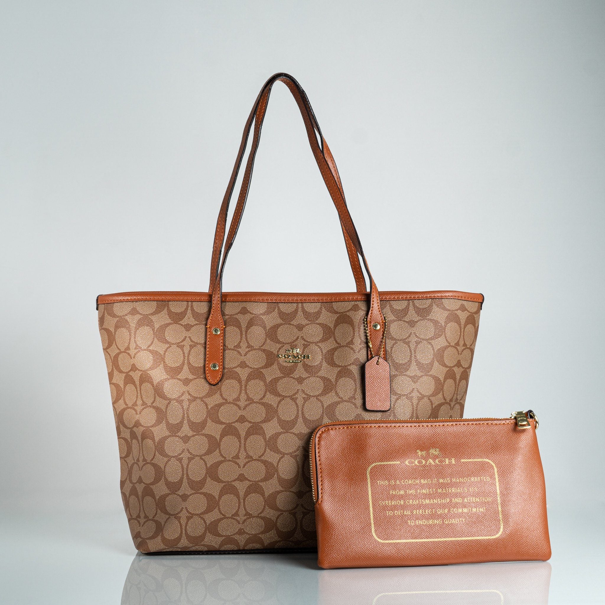 signature coach tote