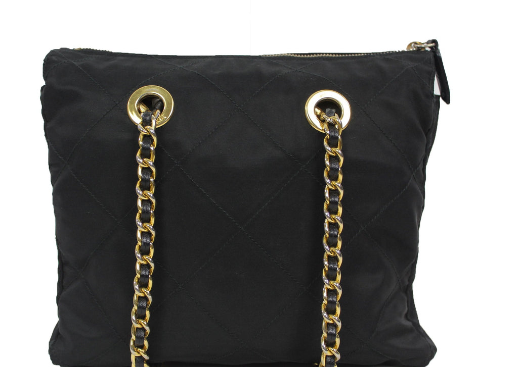 Prada | Tessuto Nylon Chain Shoulder Bag – Baggio Consignment