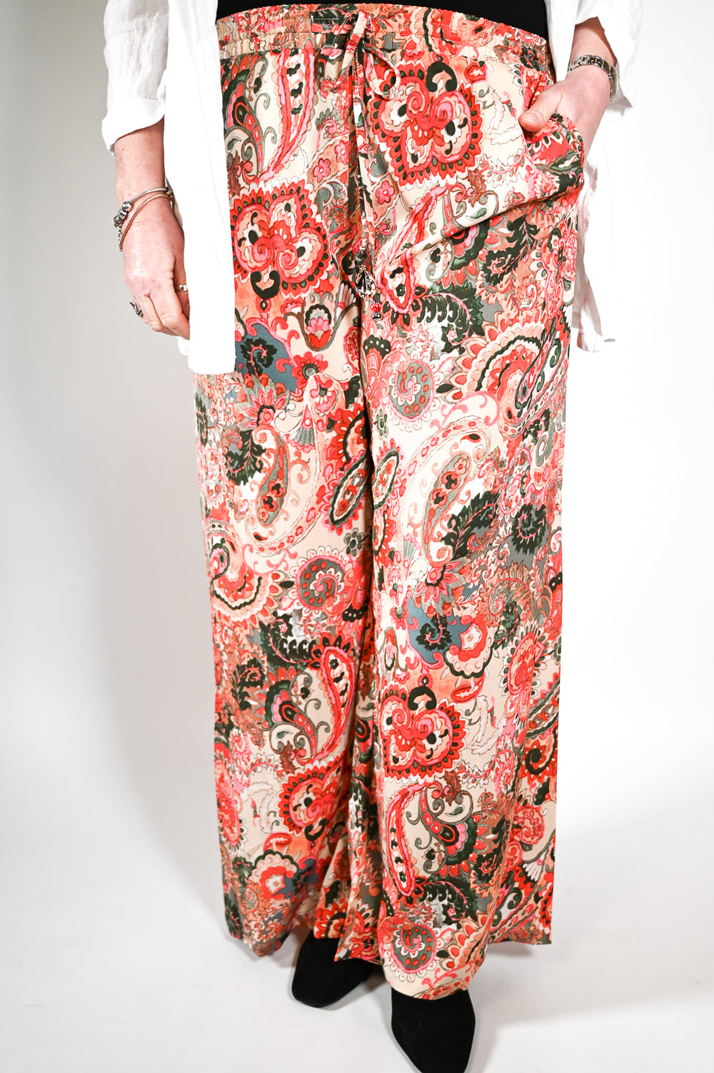 Floral Print Formal Wide Leg Trouser  J D Williams