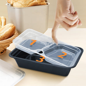 Enther 3 Compartment Meal Prep Containers with inserts 36 oz