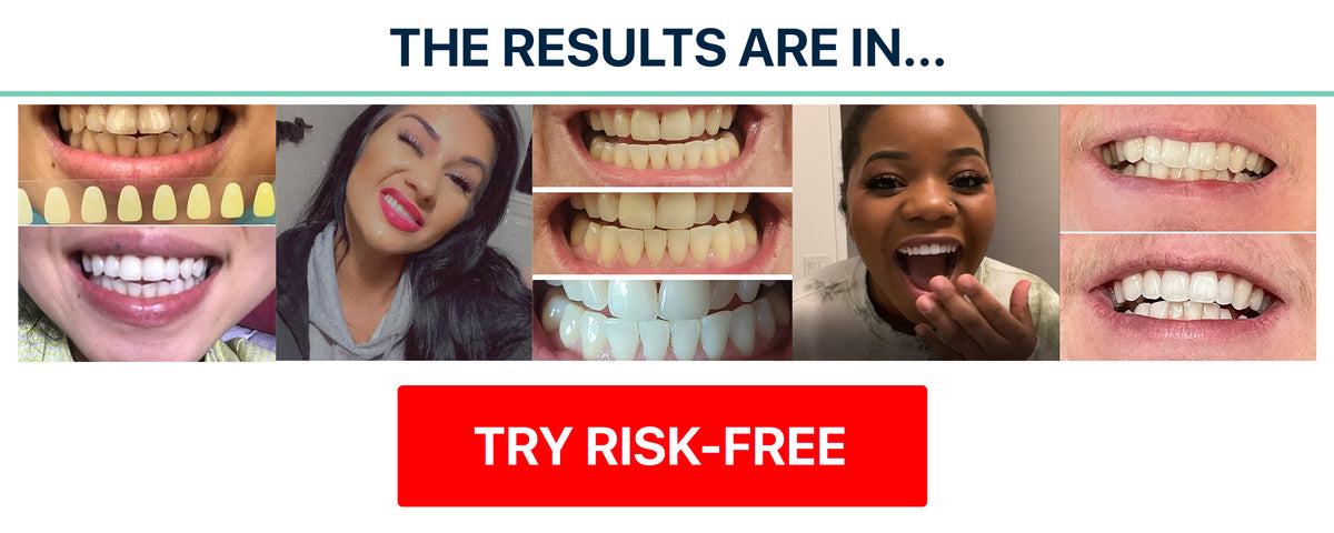 Real teeth whitening results using mint