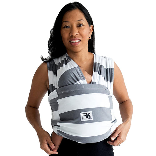 Baby K'tan Print Baby Carrier | Charcoal Stripe