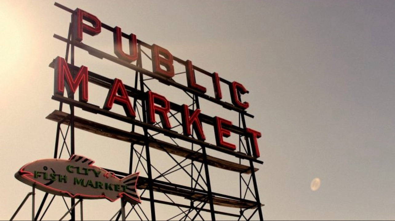 Public market in seattle image