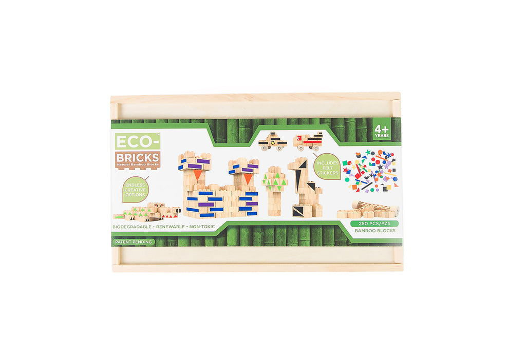 Bamboo Bricks Eco-friendly Construction Toys 24 Pieces