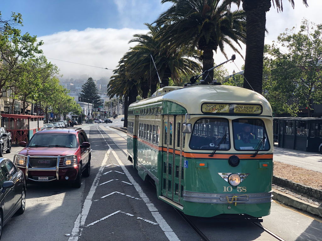 Green streetcar, F-line San Francisco