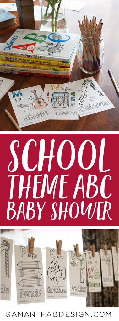 School Theme ABC Book for Teacher Gift
