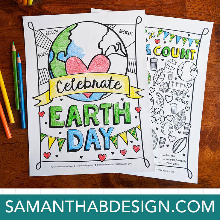 Free Earth Day Coloring Sheet Download