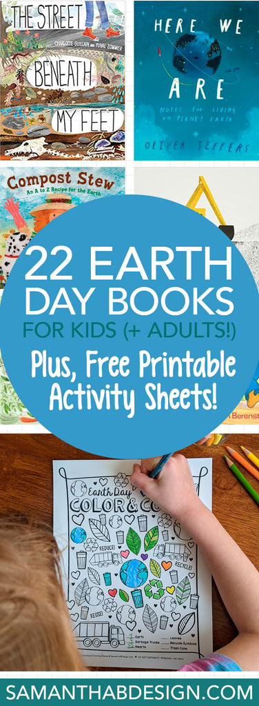 22 Earth Day Books for Kids plus Free Coloring Sheet PDF Downloads