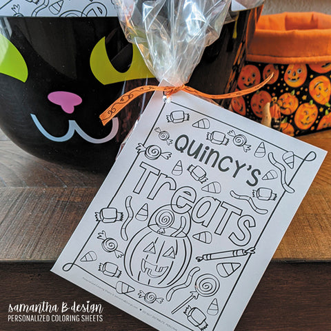 Halloween Personalized Party Favor Idea