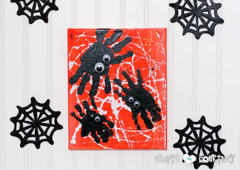 Handprint Spiders Craft