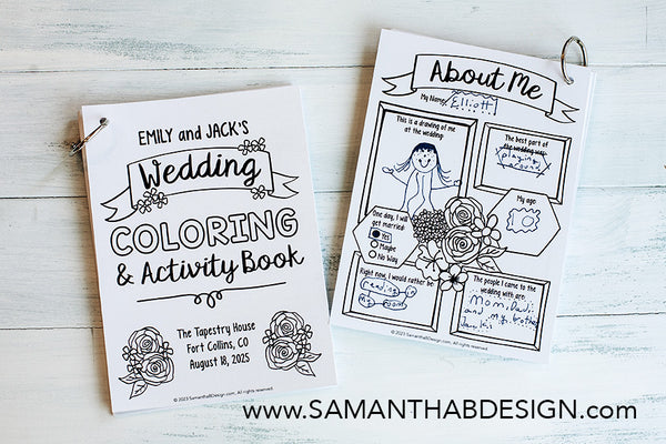 Wedding Coloring and Activity Book