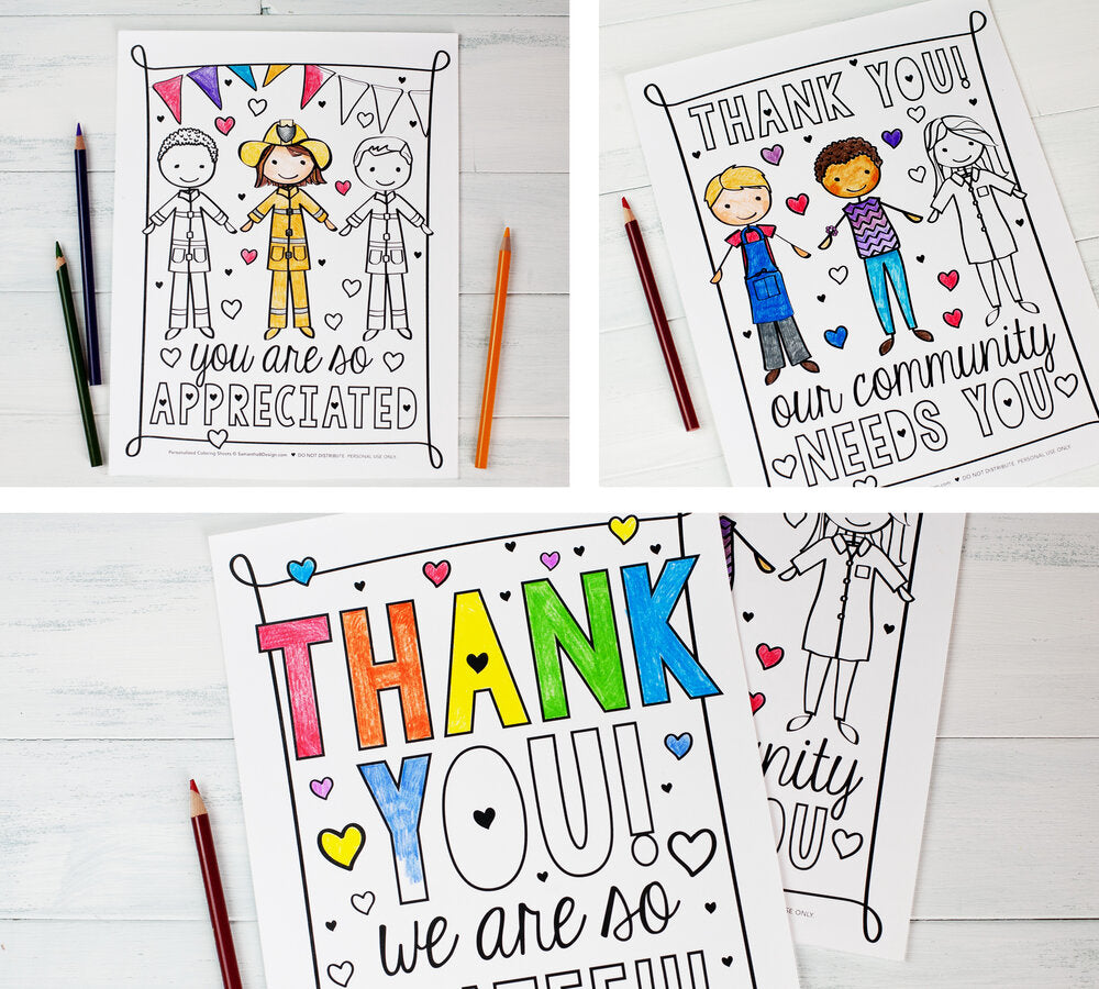 military thank you coloring pages