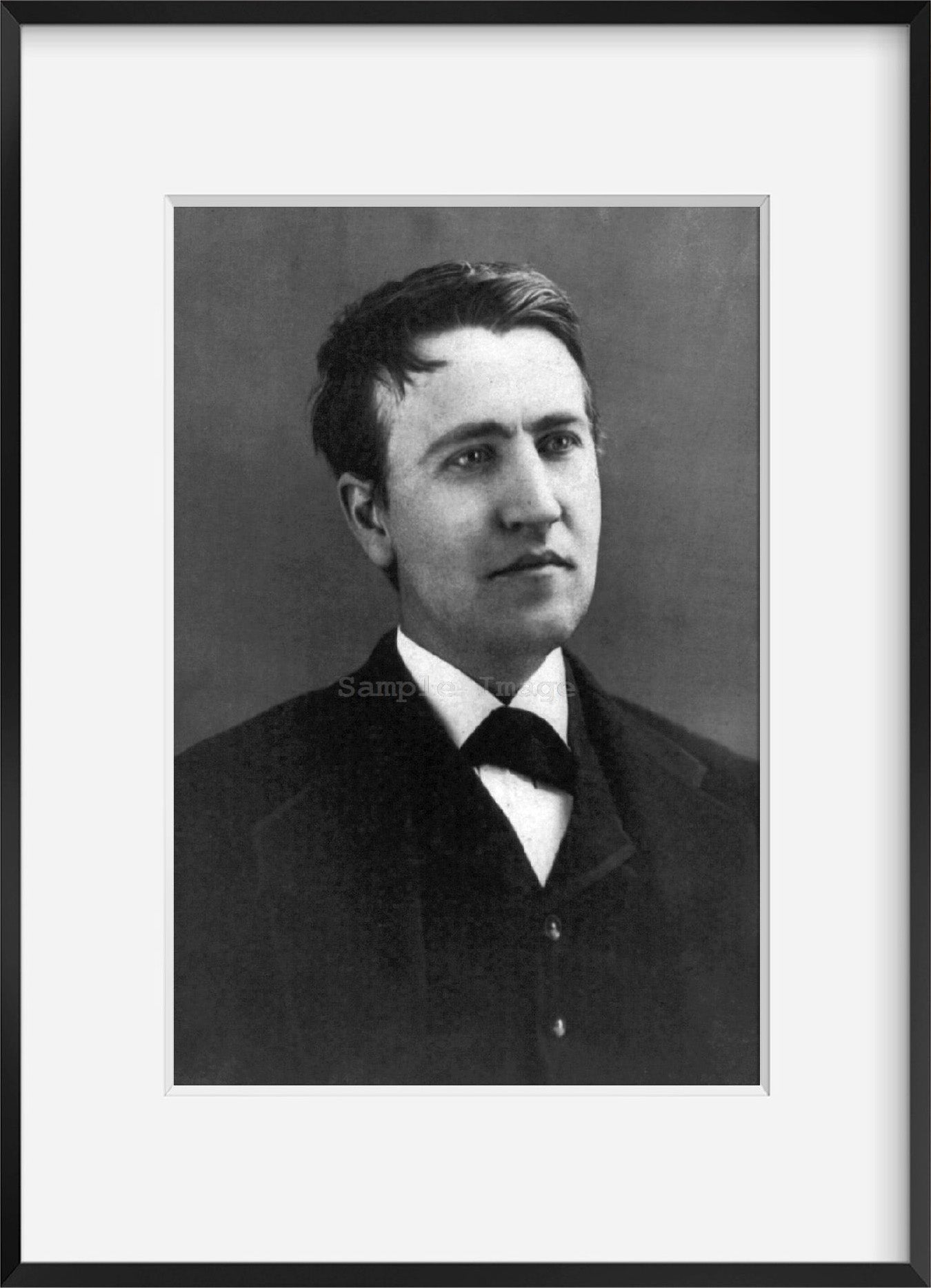 c1878 photograph of Thomas Alva Edison, 1847-1931 Summary: Head and shoulders, f