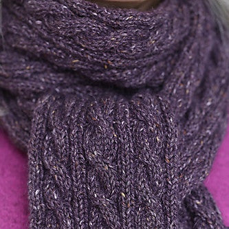 Basic Cabled Scarf Pattern Free Knit O Matic