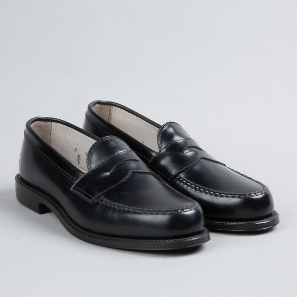 ALDEN | LEISURE HANDSEWN PENNY LOAFER BLACK CALFSKIN 981 | Supply & Advise