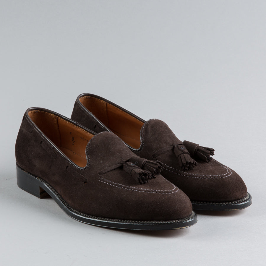 alden suede tassel loafer