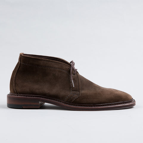 ALDEN | UNLINED CHUKKA DARK BROWN SUEDE 