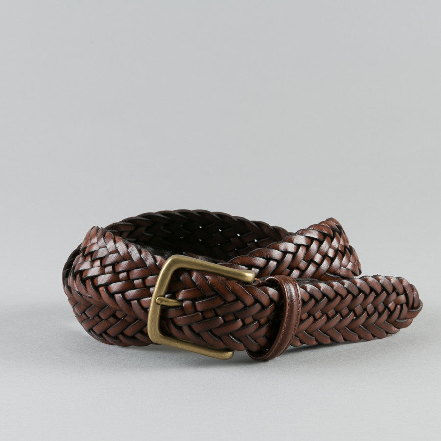 braided leather belt