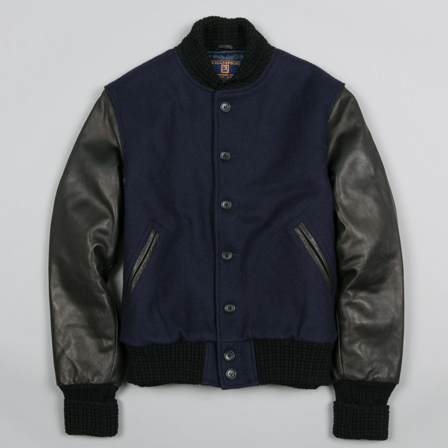 TODD SNYDER | NAVY VARSITY JACKET 