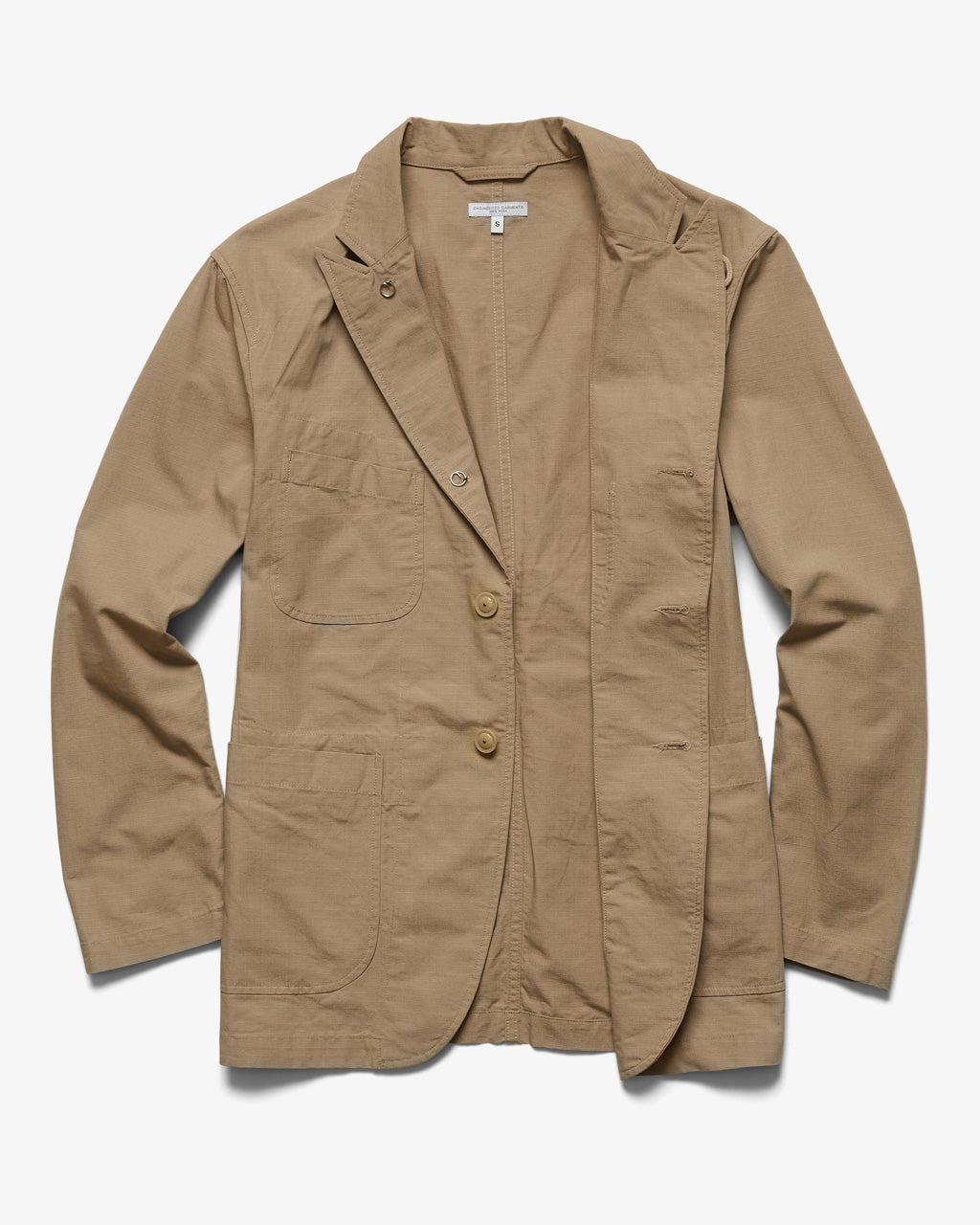 ENGINEERED GARMENTS | BEDFORD JACKET KHAKI COTTON RIPSTOP | Supply