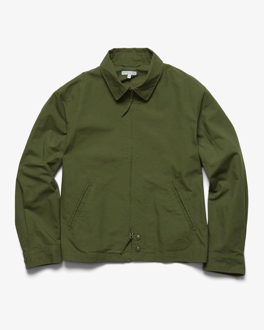 ENGINEERED GARMENTS | CLAIGTON JACKET OLIVE COTTON RIPSTOP