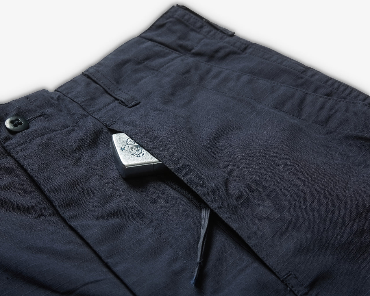 ENGINEERED GARMENTS | FATIGUE SHORT DARK NAVY COTTON RIPSTOP | Supply ...