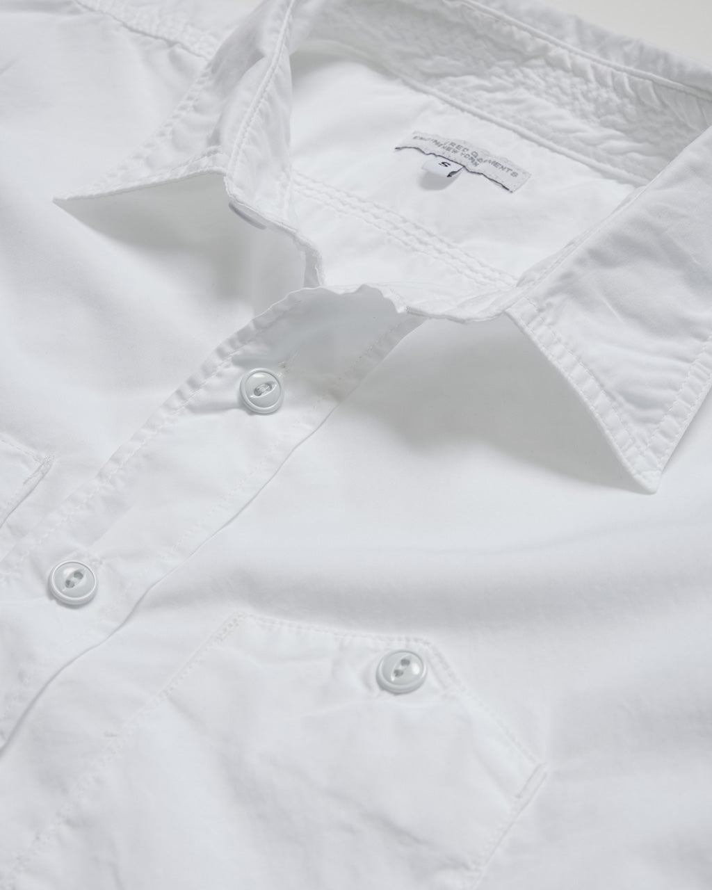 WORK SHIRT WHITE 100'S 2PLY BROADCLOTH