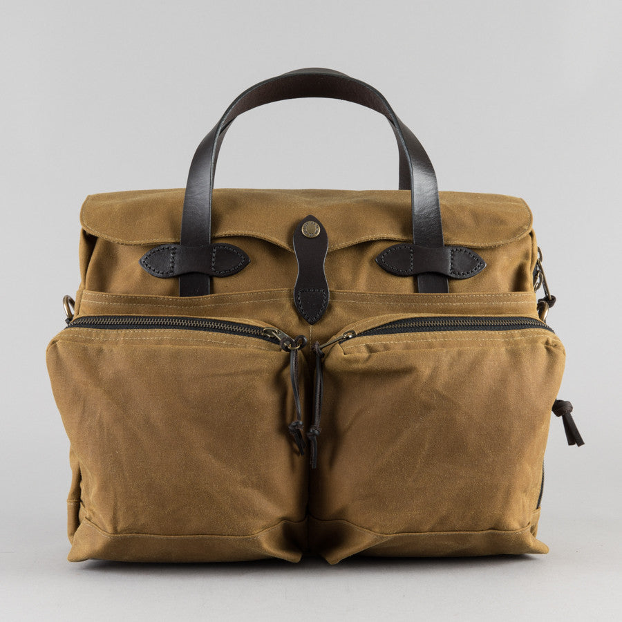 FILSON | 24-HOUR TIN BRIEFCASE DARK TAN | Supply & Advise