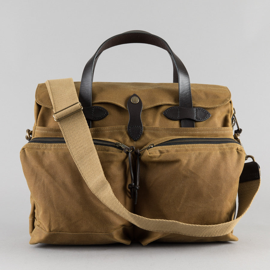 FILSON | 24-HOUR TIN BRIEFCASE DARK TAN | Supply & Advise