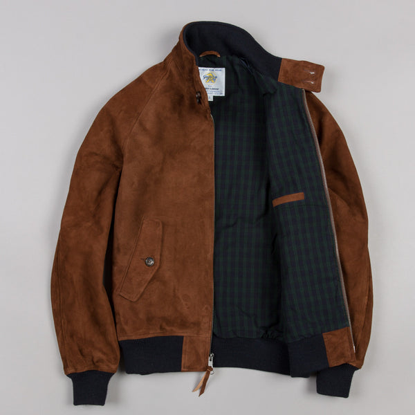 GOLDEN BEAR SPORTSWEAR | SUEDE BARRACUDA JACKET CHESTNUT | Supply & Advise