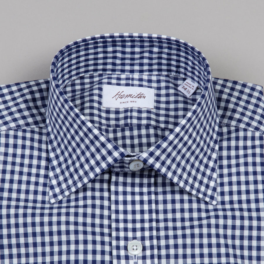 HAMILTON | DRESS SHIRT NAVY GINGHAM | Supply & Advise