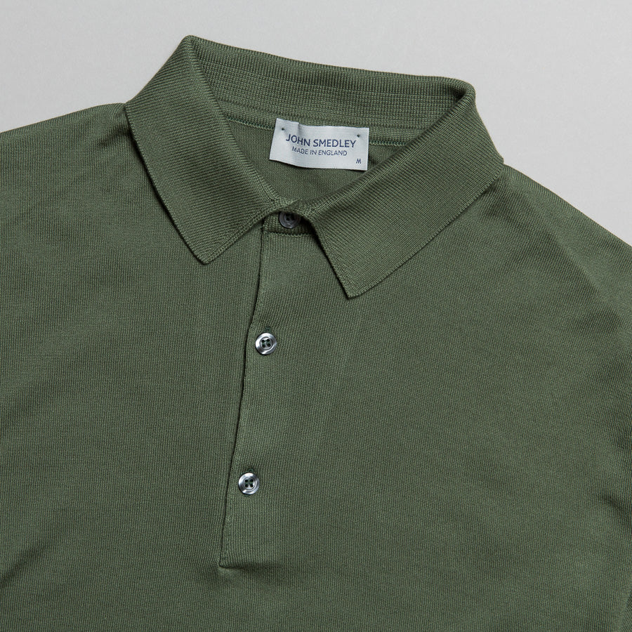 JOHN SMEDLEY | ADRIAN SEA ISLAND COTTON POLO SEPAL GREEN | Supply & Advise