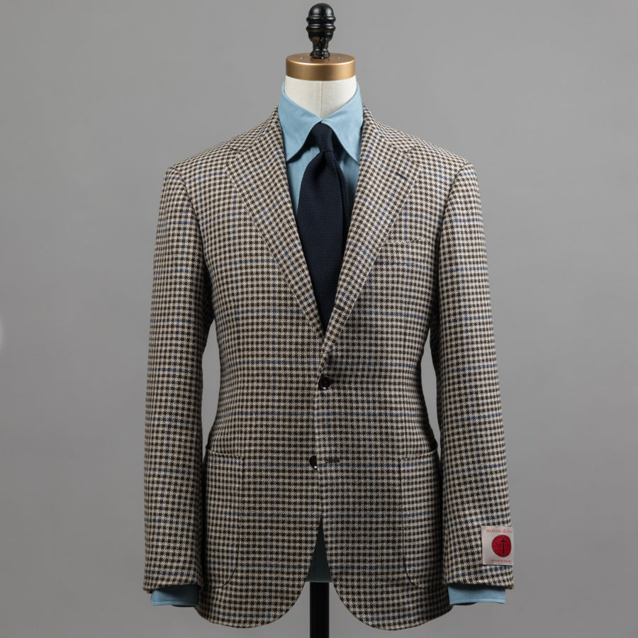 RING JACKET | MARLING & EVANS WOOL/LINEN/SILK SPORT COAT BEIGE GUN CLUB ...