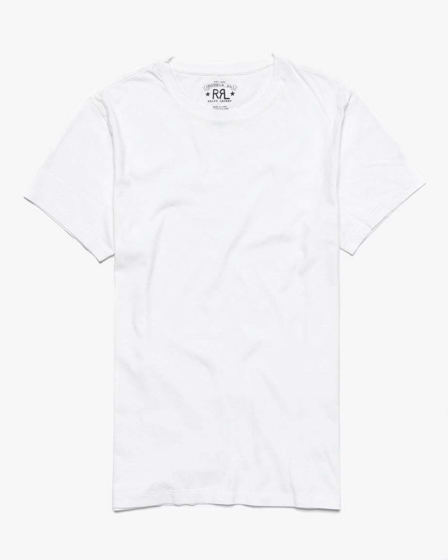 white crew neck t shirt