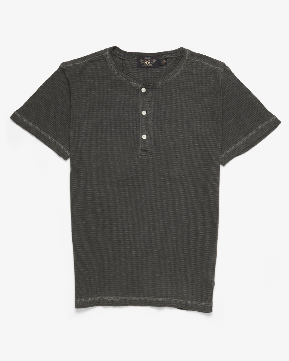 rrl waffle knit henley