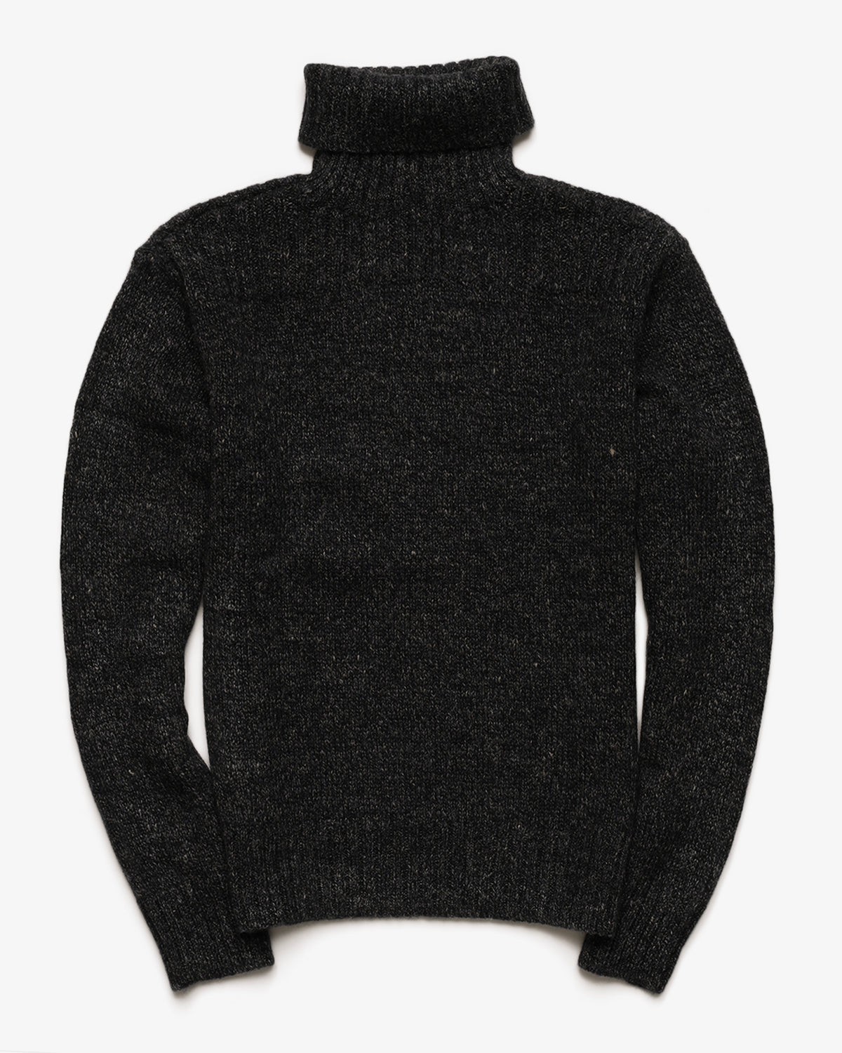 RRL | WOOL BLEND TURTLENECK SWEATER DARK NAVY HEATHER