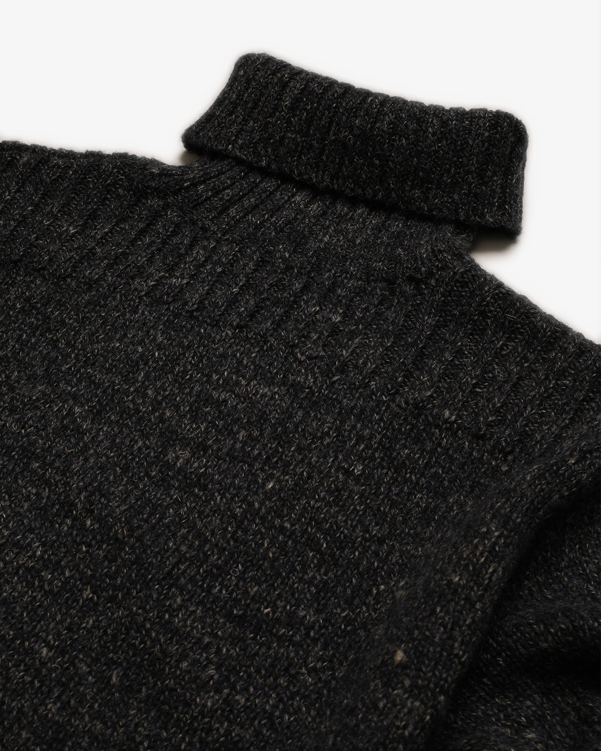 RRL | WOOL BLEND TURTLENECK SWEATER DARK NAVY HEATHER