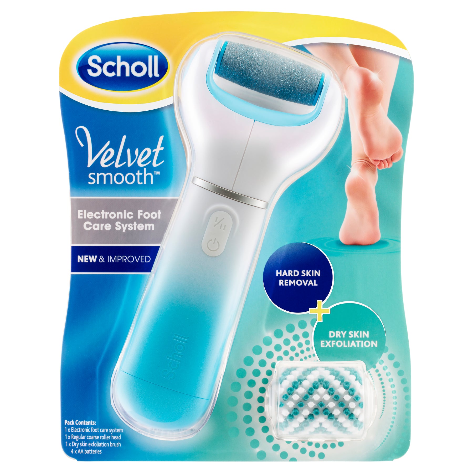 Buy Scholl Velvet Smooth Electronic Foot Care Blue – Alive Pharmacy