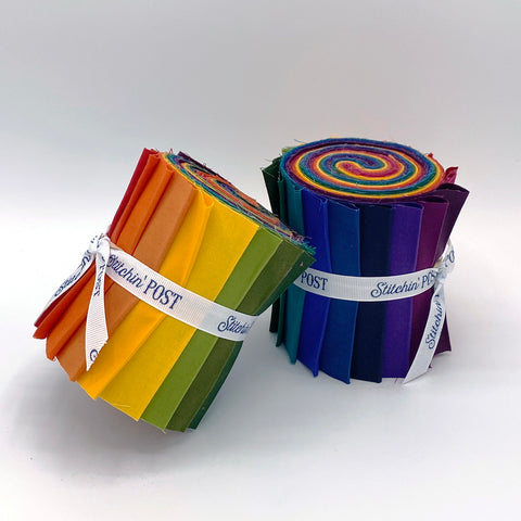 solid color fabric strip rolls