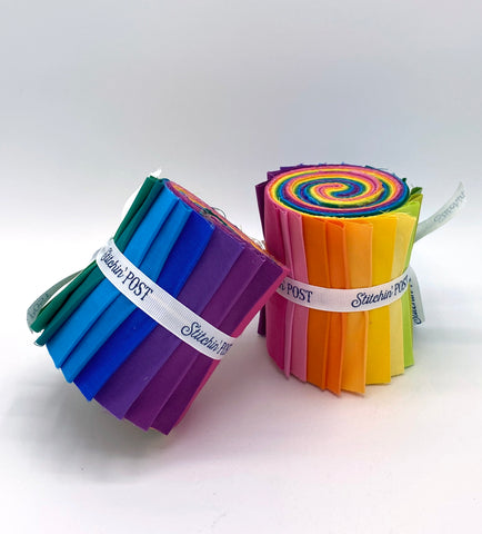 solid color fabric strip rolls