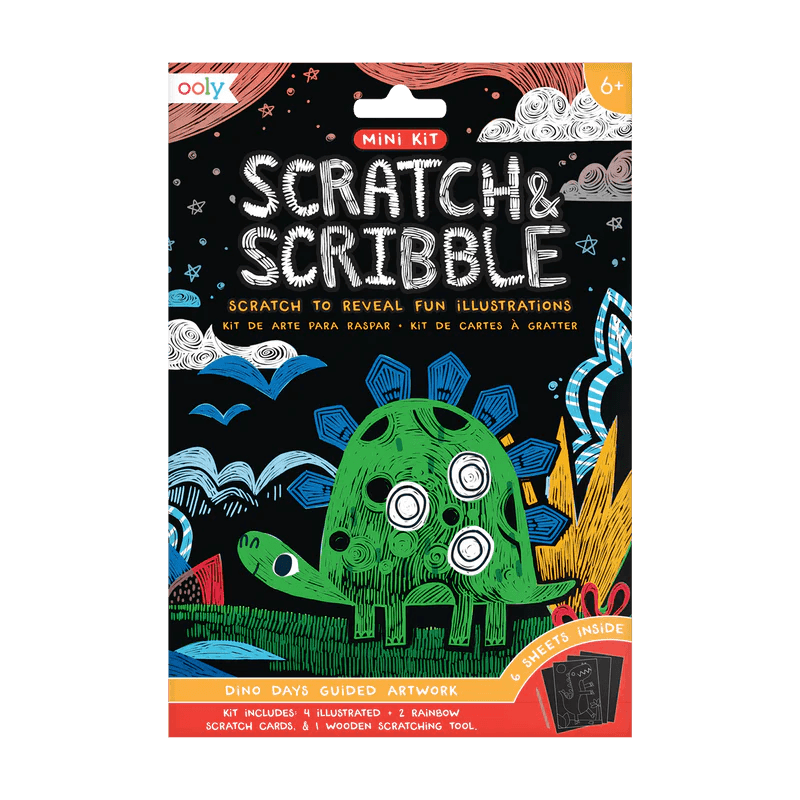 Mini Scratch & Scribble Art Kit (Dino Days)