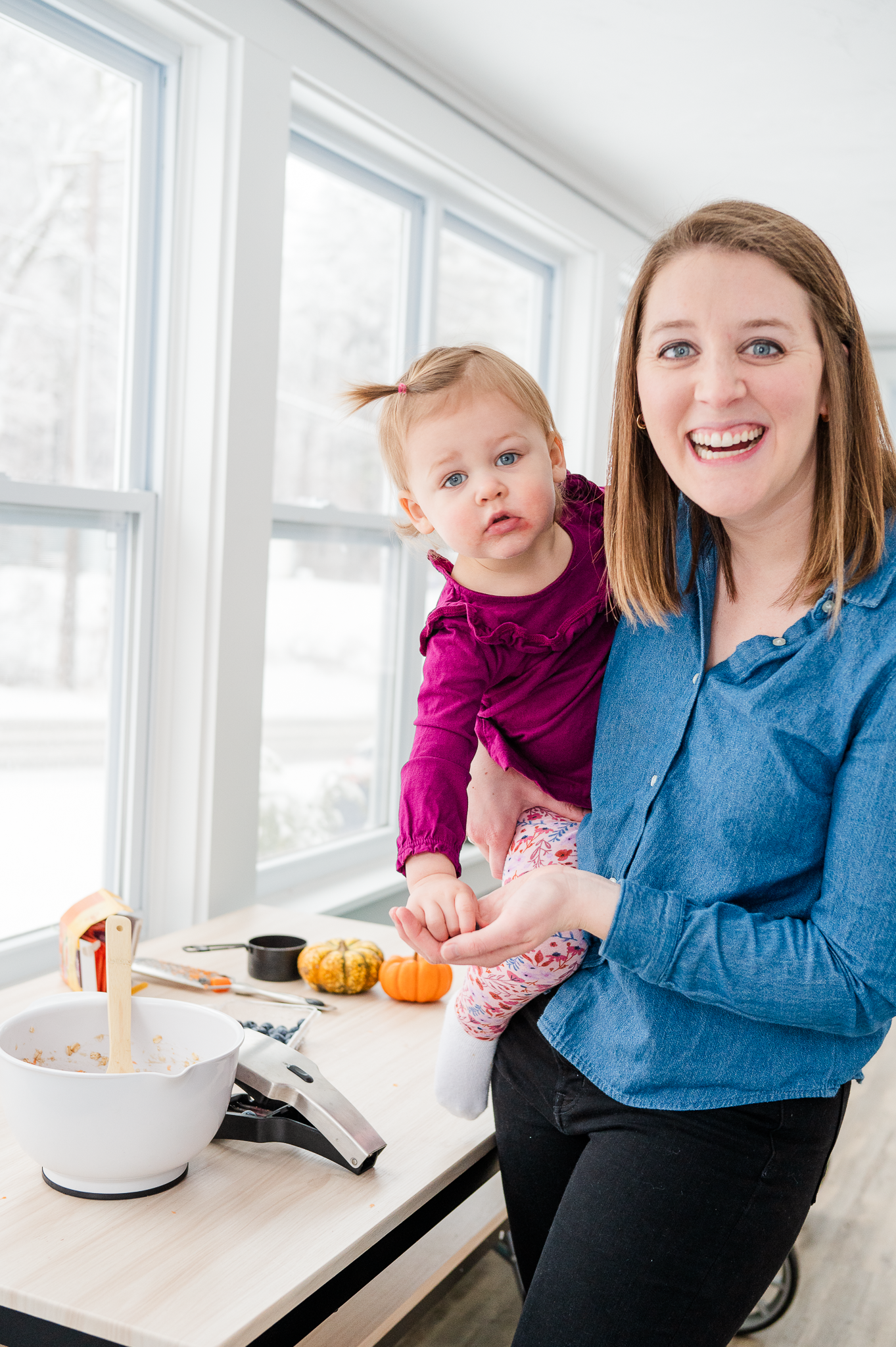 Taryn and Nellie cooking