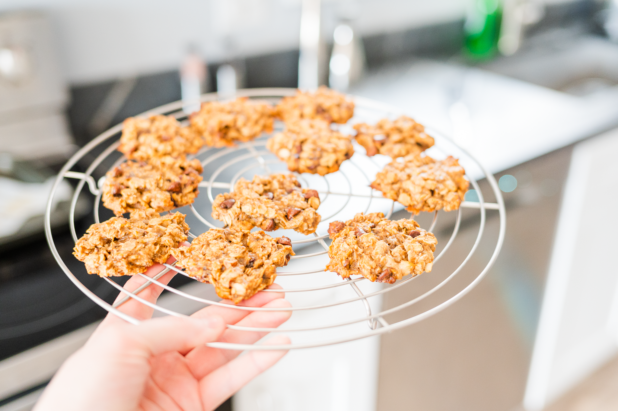 Cookies on a cooling rack